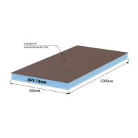 ДЛ 10 XPS односторонняя 2500x600x10