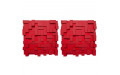 Echoton Pixels StyroFoam Черный/Красный 600x600мм акустический диффузор (2шт.)