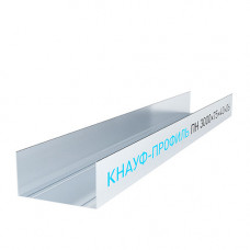 Профиль направляющий Knauf 75х40 мм 3 м 0.60 мм Профиль направляющий Knauf 75х40 мм 3 м 0.60 мм